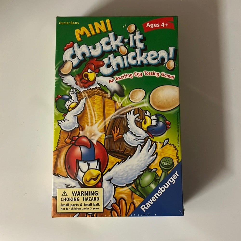 RARE NEW SEALED Mini Chuck It Chicken Game